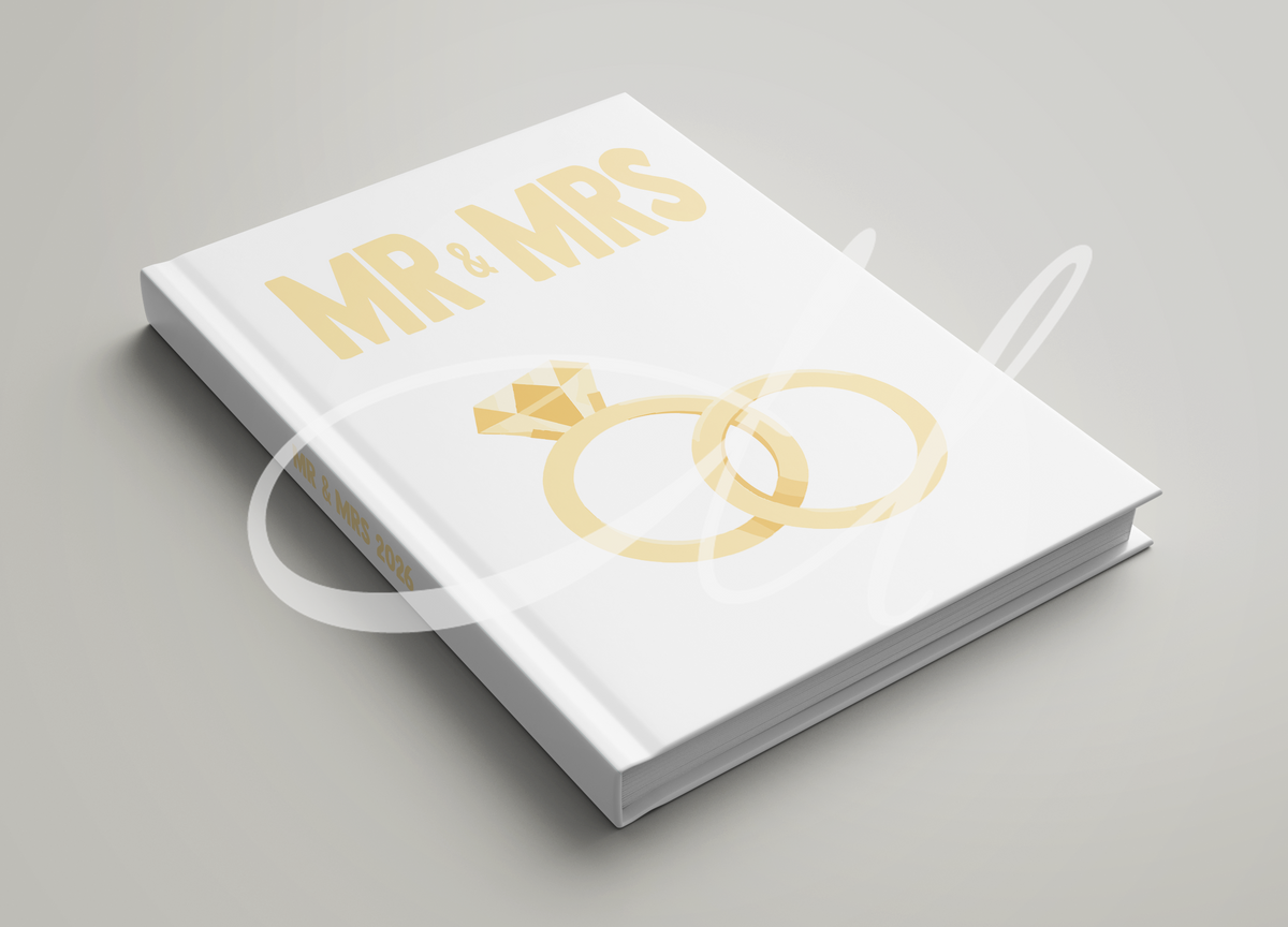 MR & MRS ANILLOS DORADO